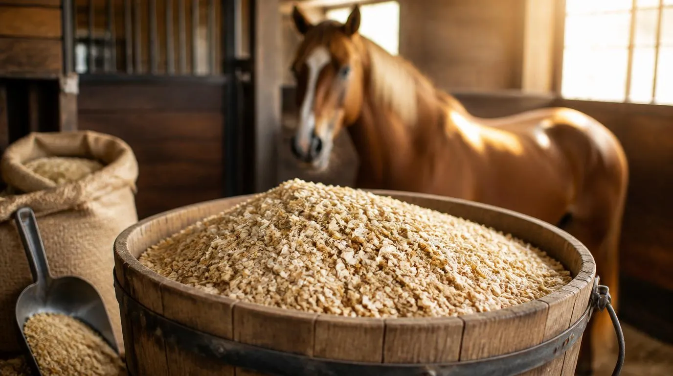 Homemade Horse Feed with Bran